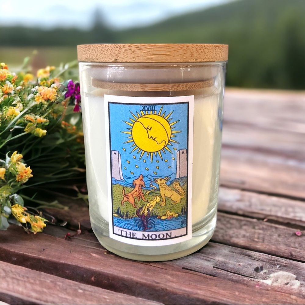 The Moon Tarot Card Soy Wax Candle~Lavender Mint